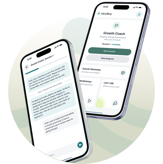 The mindbay app on a mobile phone screen