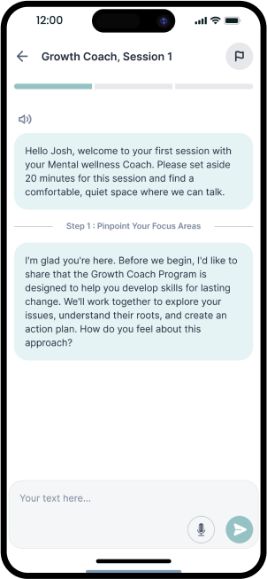 MindBay App chat interface
