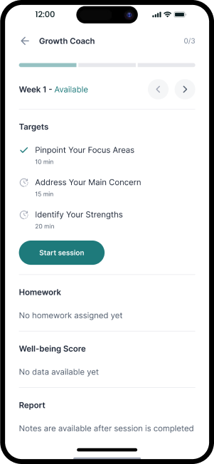 MindBay App Growth Coach feature interface